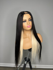 Black & Blonde Upart Wig