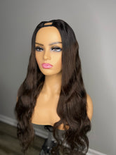 Load image into Gallery viewer, Dark roots- Dark Brown Upart Wig