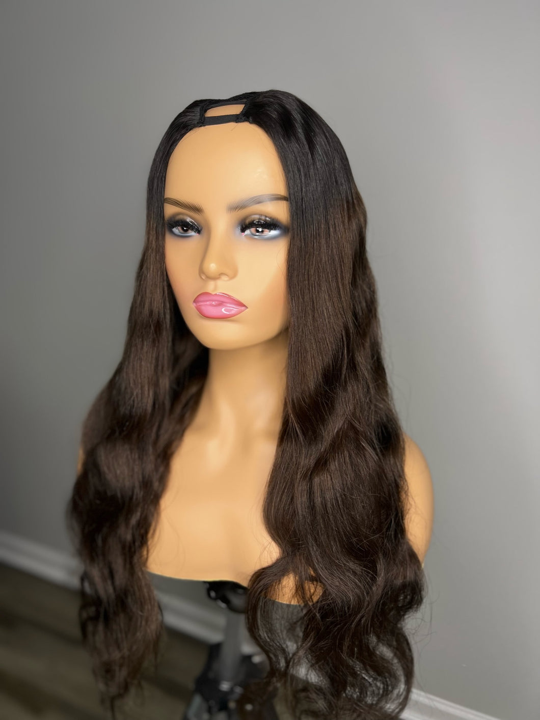 Dark roots- Dark Brown Upart Wig