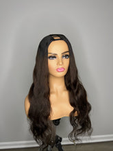 Load image into Gallery viewer, Dark roots- Dark Brown Upart Wig