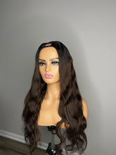 Load image into Gallery viewer, Dark roots- Dark Brown Upart Wig