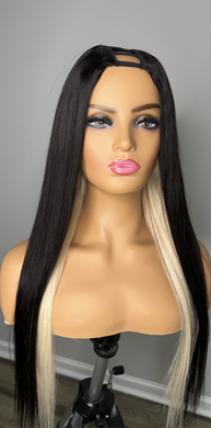 Black & Blonde Upart Wig