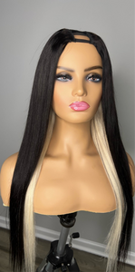 Black & Blonde Upart Wig