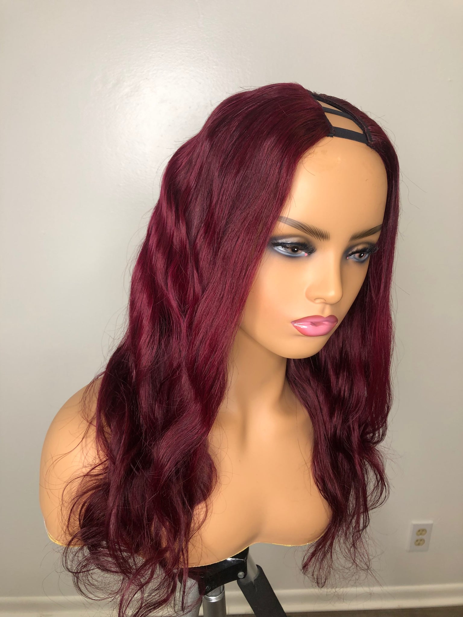 U part red wig outlet